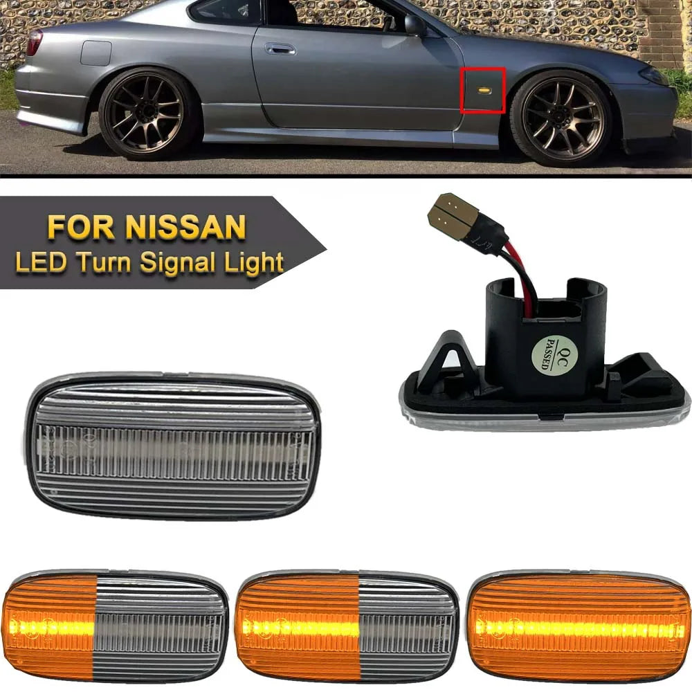 Dynamic LED Side Marker Lights - Nissan S15, R34 & More
