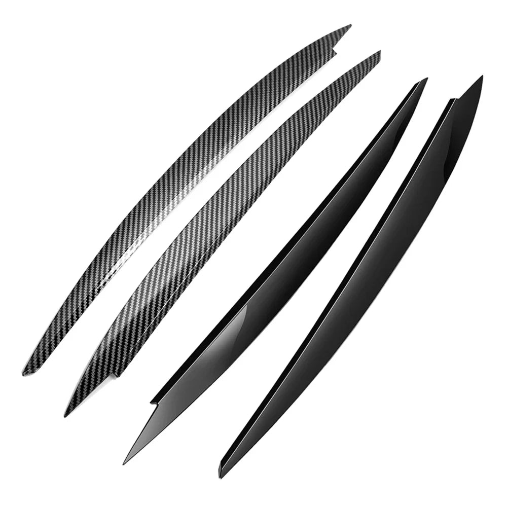 2-Piece Carbon Fiber Headlight Eyebrow Covers for VW Golf 7 GTI -R (2013-2017)