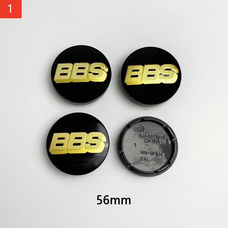 BBS Hub Center Cap Cover Set – Multiple Sizes