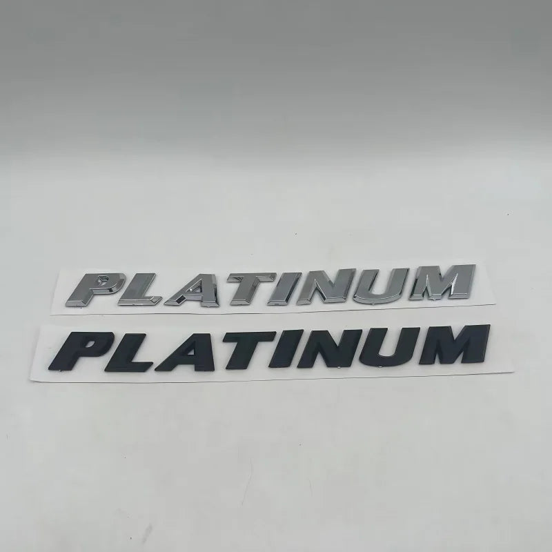 1pcs 3D ABS PLATINUM Emblem badge