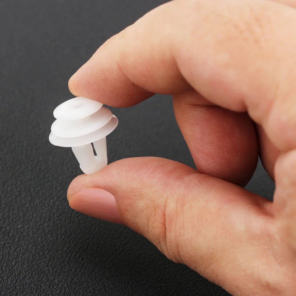 100pcs Auto Fastener Clip Kit with Plastic Fender Rivet Push Retainer Pins