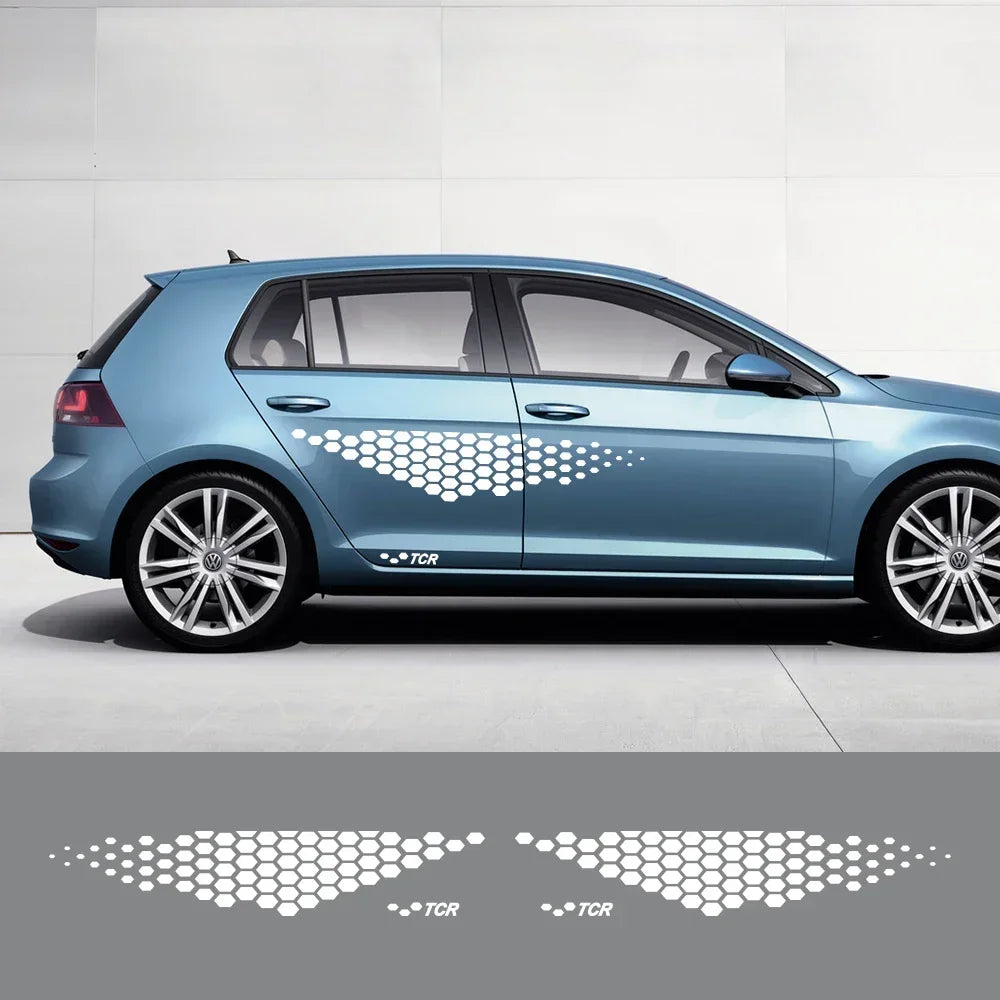TCR Vinyl Side Decals for Volkswagen VW Golf & Polo Models