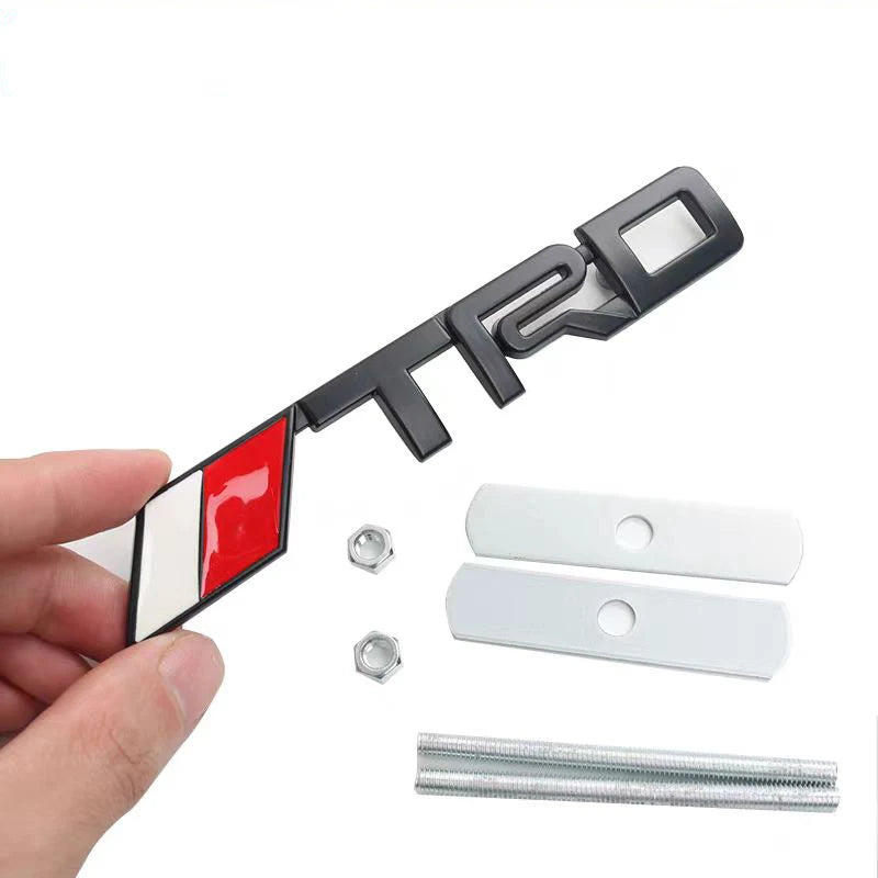 Metal TRD Emblem Badge Front and Rear Sticker for Toyota Vehicle