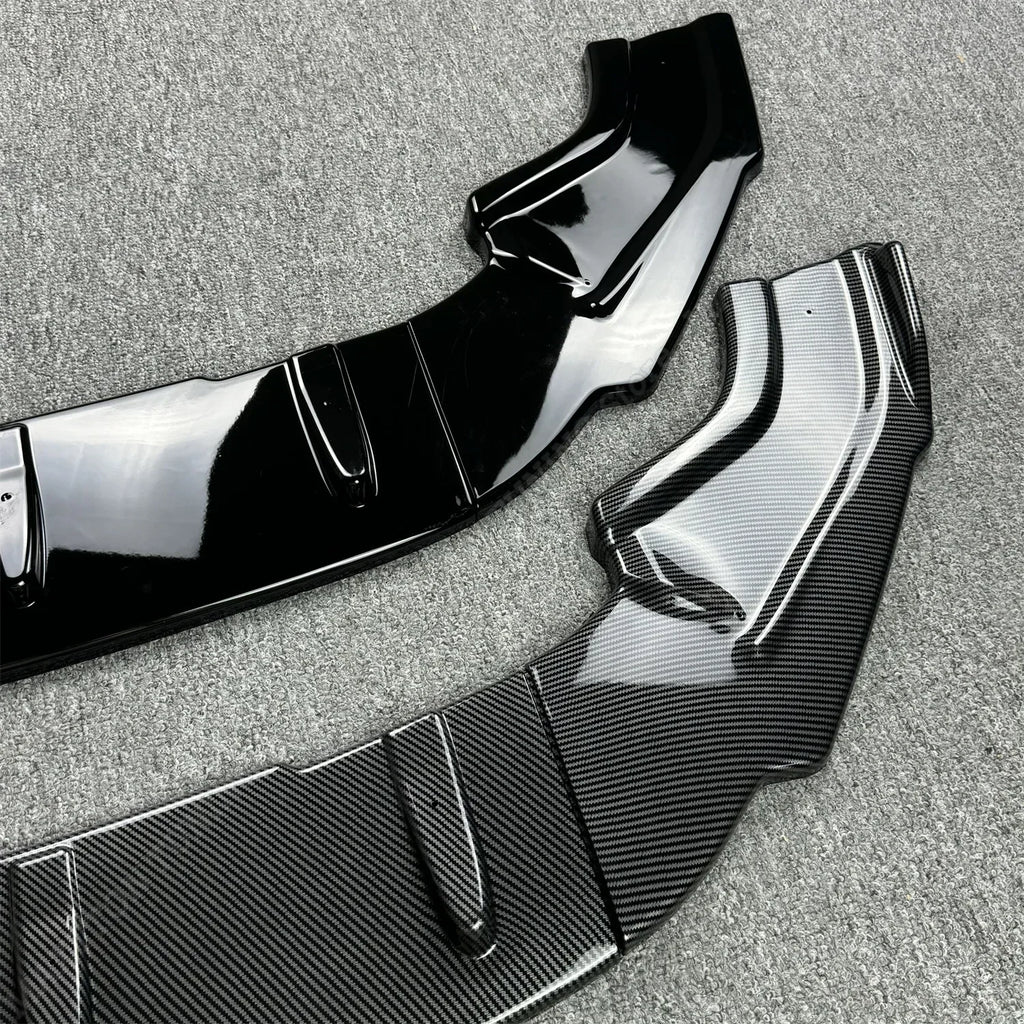 3-Piece Maxton Style Front Bumper Splitter for VW Golf MK7/MK7.5 R GTI GTD R-Line (2012-2019)