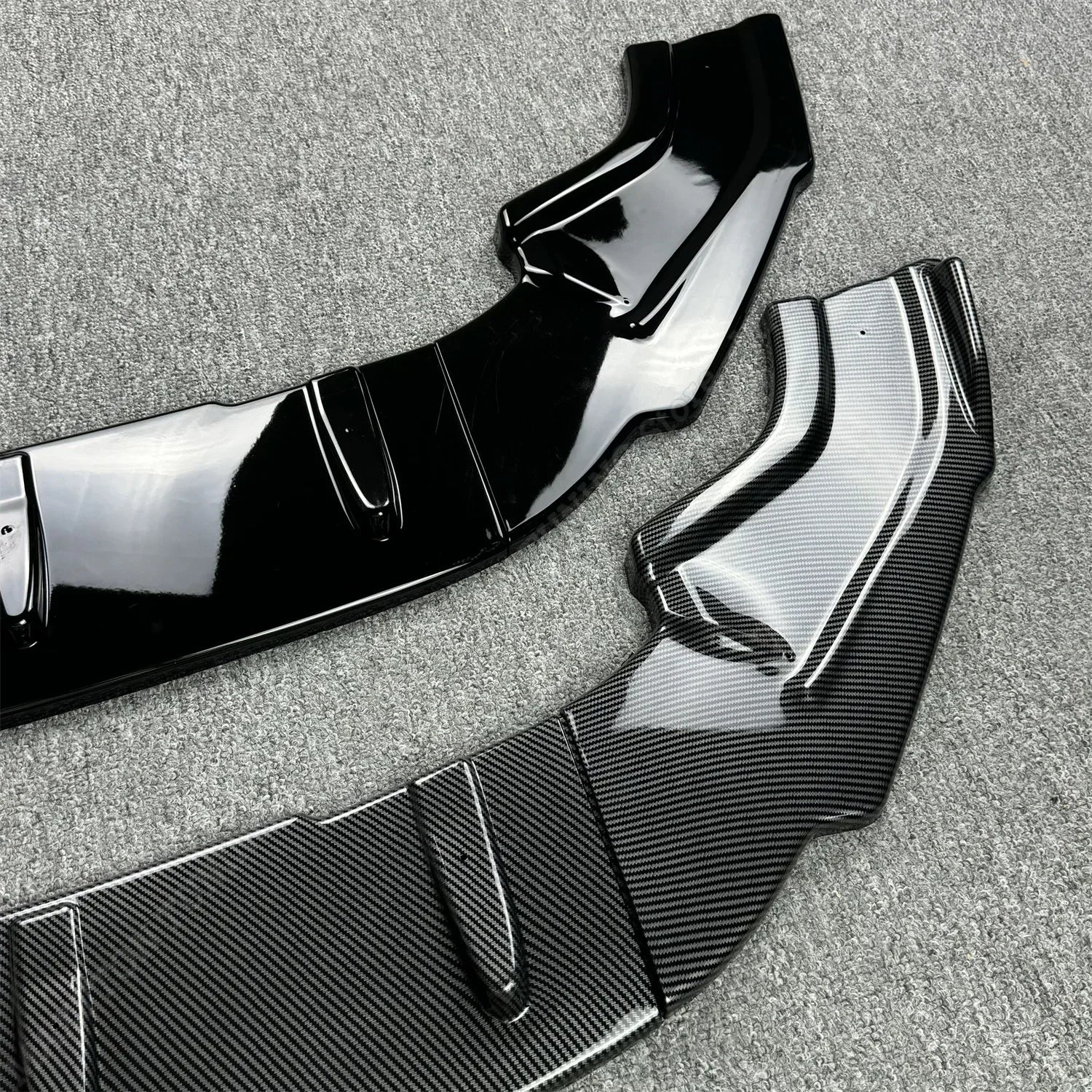 3-Piece Maxton Style Front Bumper Splitter for VW Golf MK7/MK7.5 R GTI GTD R-Line (2012-2019)