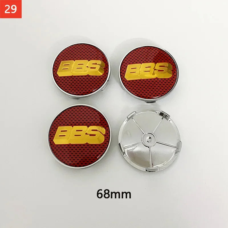BBS Hub Center Cap Cover Set – Multiple Sizes