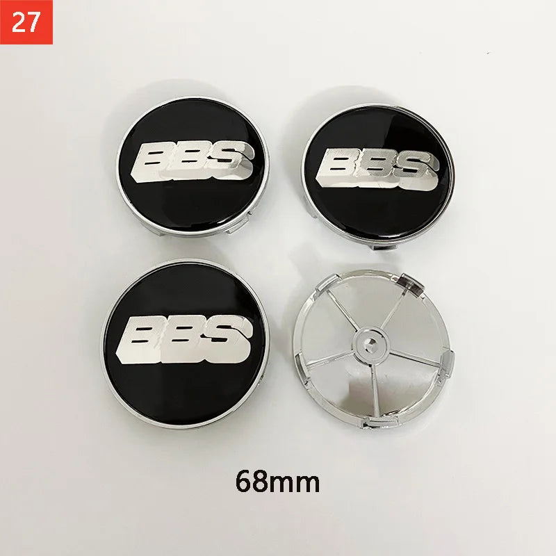 BBS Hub Center Cap Cover Set – Multiple Sizes