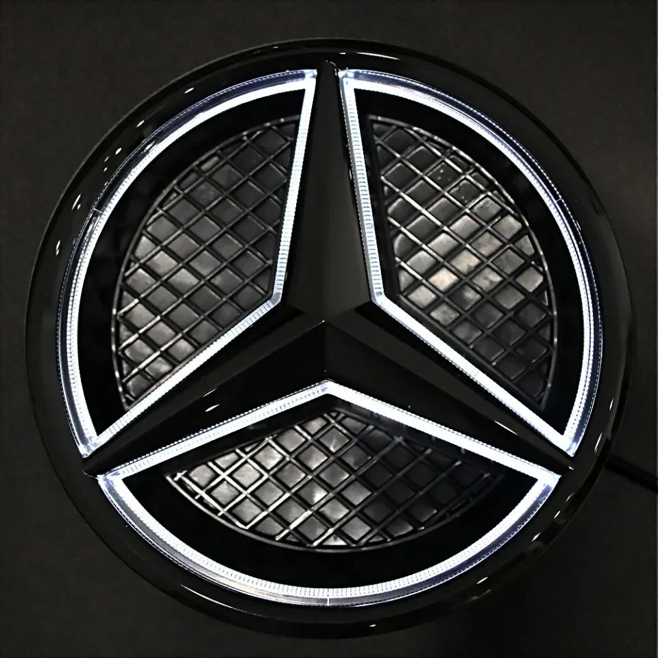 Mercedes Front Grille Logo with LED Lighting for W176 A-Class.
