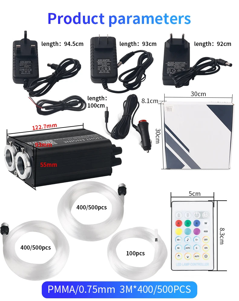 DIY 16W Car Starlight/ Sky Light RGB Interior Kit