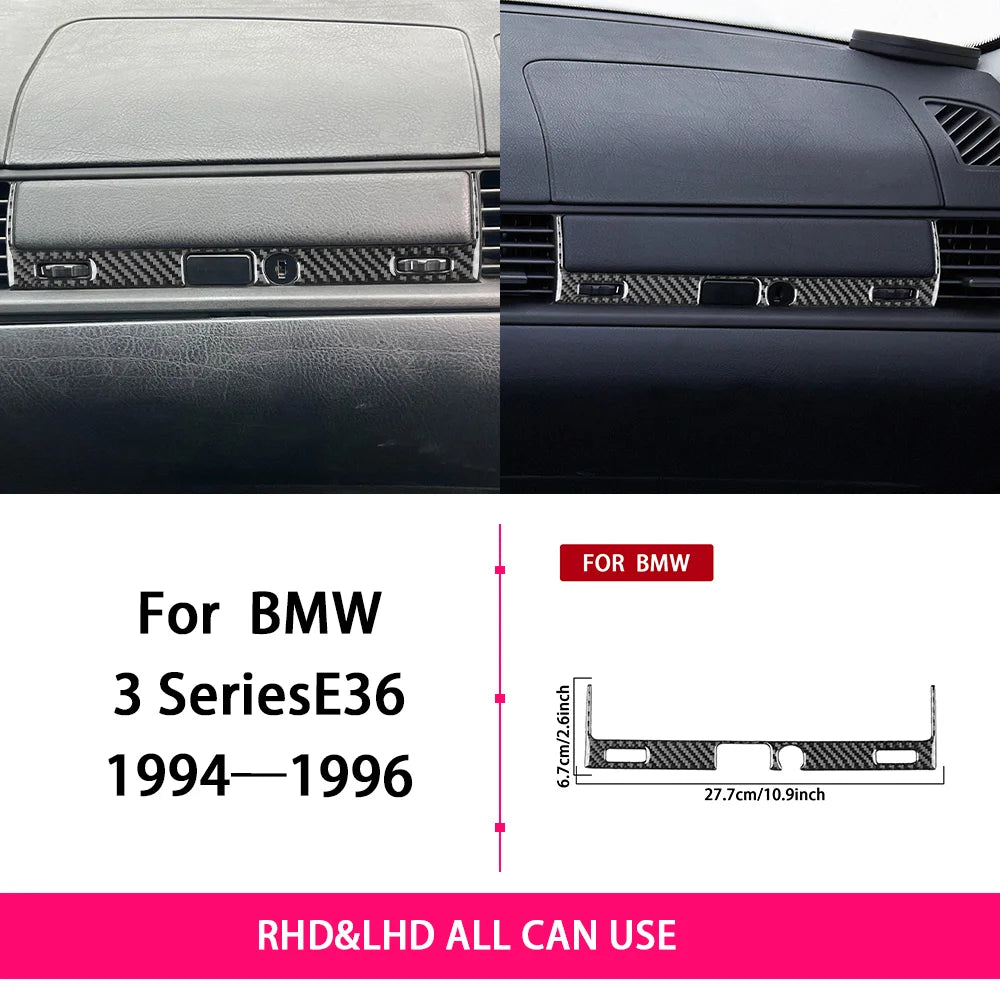 Interior Trim Kit for BMW 3 Series E36 (1994–1996) – Copilot Storage Box &amp; Switch Panel Covers