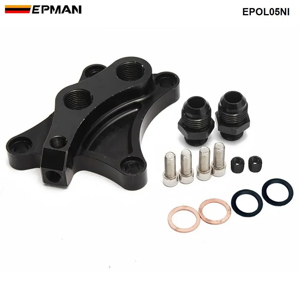 EPMAN Oil Block Sandwich Adapter for SR20DET Nissan  S13, S14, and S15