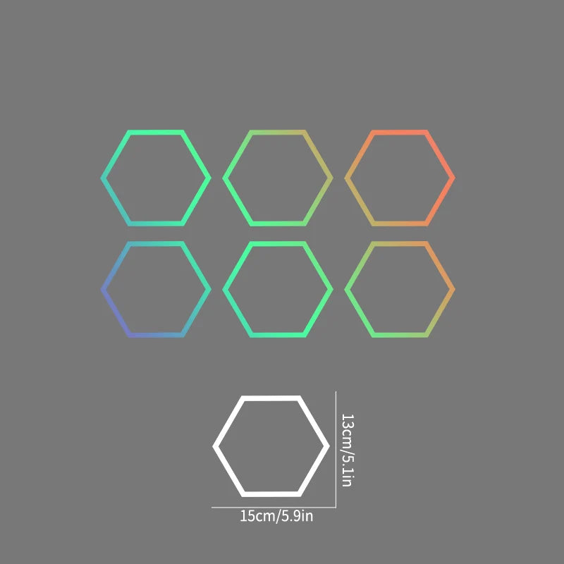 10-Pack Honeycomb Vinyl Car Stickers for Side Door