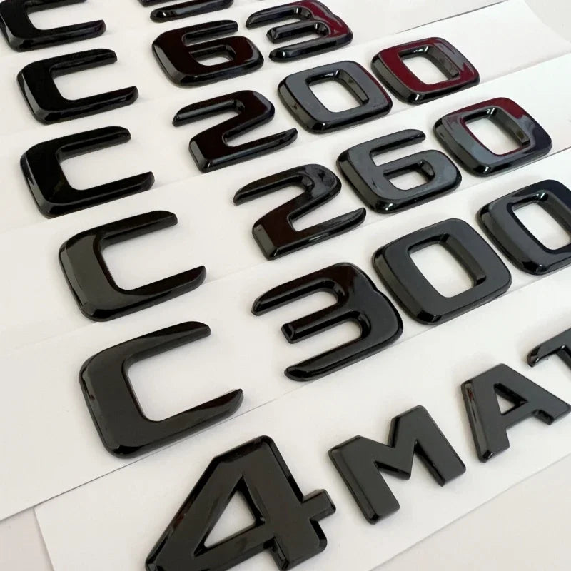 Mercedes-Benz C-Class Trunk Letter Emblems