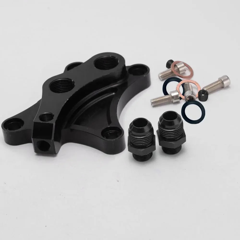 EPMAN Oil Block Sandwich Adapter for SR20DET Nissan  S13, S14, and S15