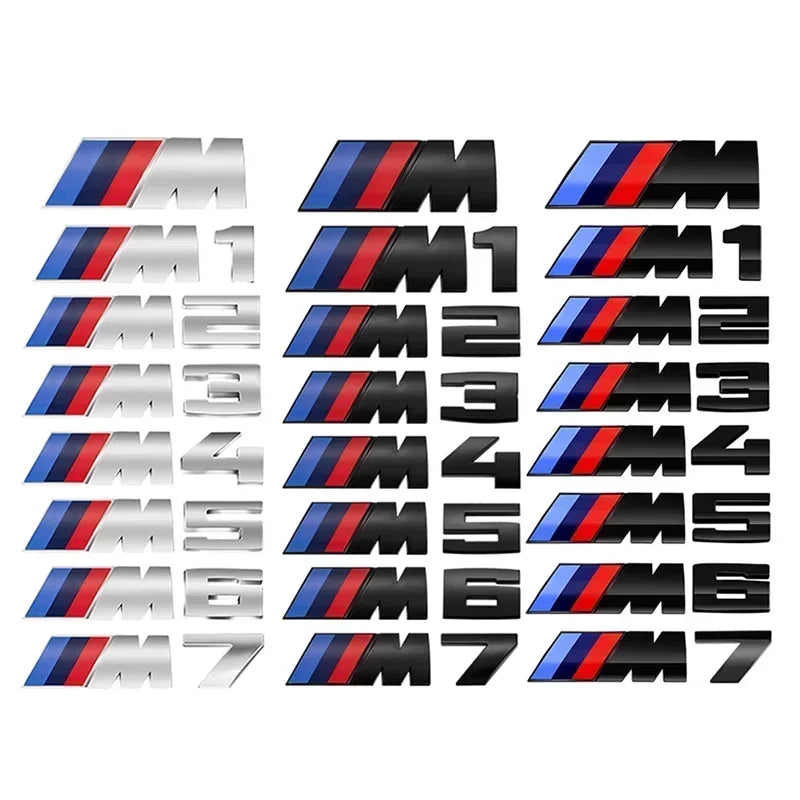 3D M Sport Emblem Badge – BMW M Series (M1 / M2 / M3 / M4 / M5 / M6 / M7)