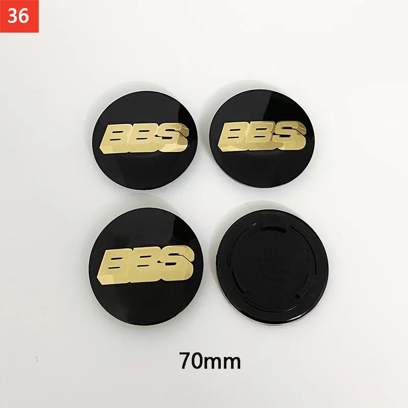 BBS Hub Center Cap Cover Set – Multiple Sizes