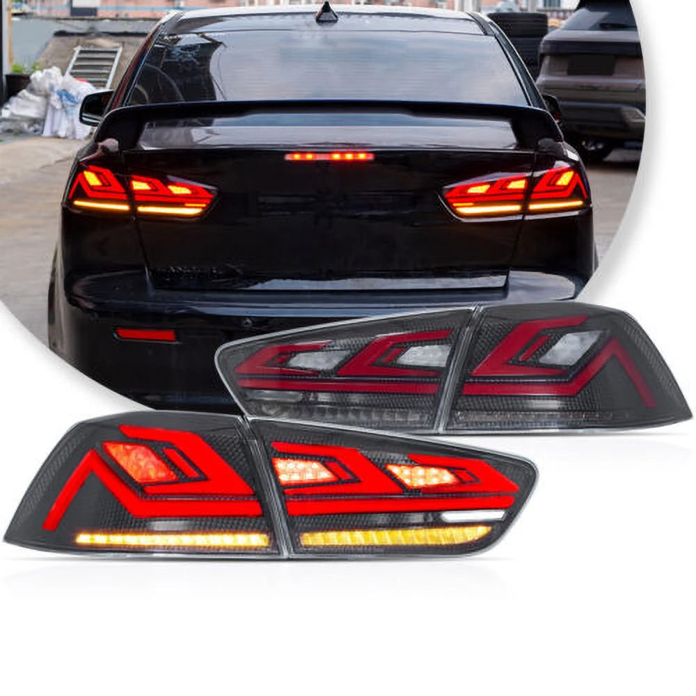 Dynamic LED Tail Light Assembly for Mitsubishi Lancer EVO-X (2008-2018)