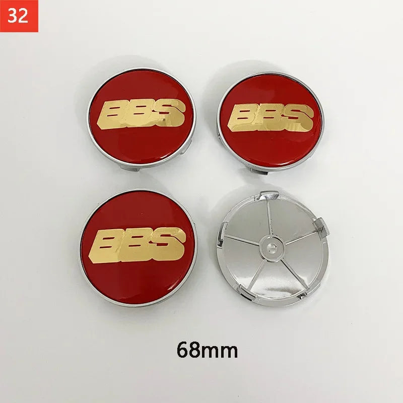 BBS Hub Center Cap Cover Set – Multiple Sizes