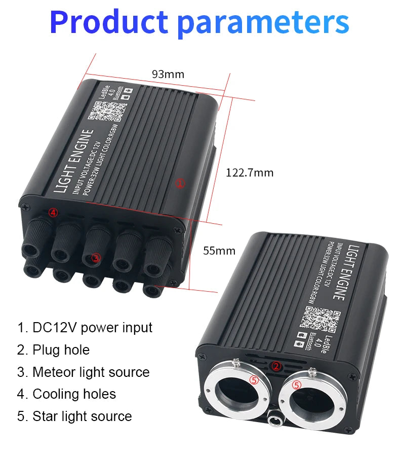 DIY 16W Car Starlight/ Sky Light RGB Interior Kit