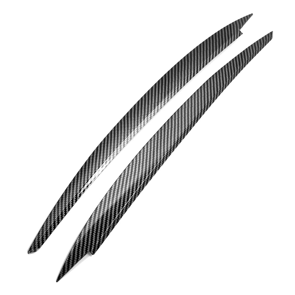 2-Piece Carbon Fiber Headlight Eyebrow Covers for VW Golf 7 GTI -R (2013-2017)