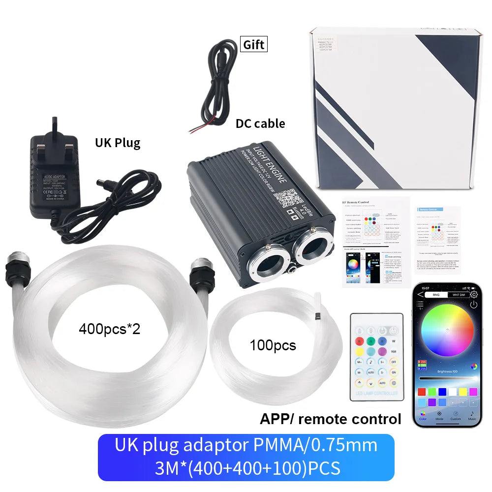 DIY 16W Car Starlight/ Sky Light RGB Interior Kit