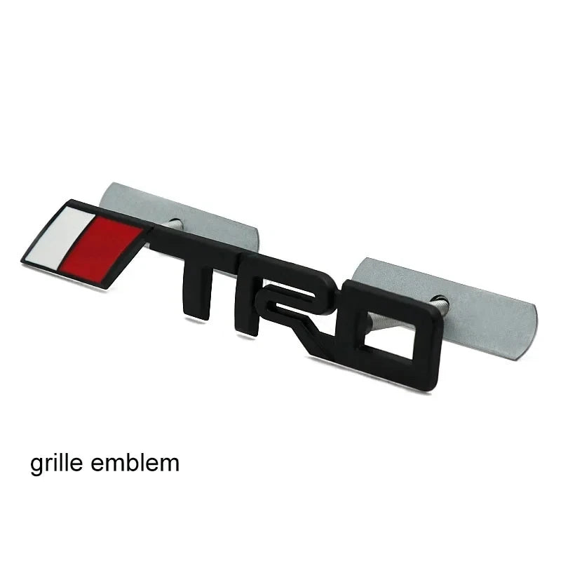 Metal TRD Emblem Badge Front and Rear Sticker for Toyota Vehicle
