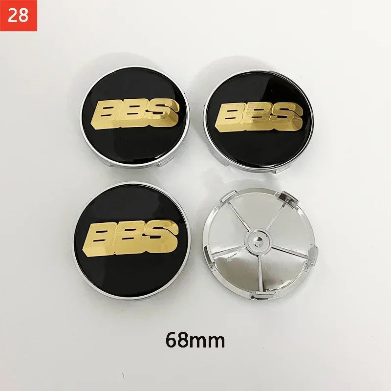 BBS Hub Center Cap Cover Set – Multiple Sizes