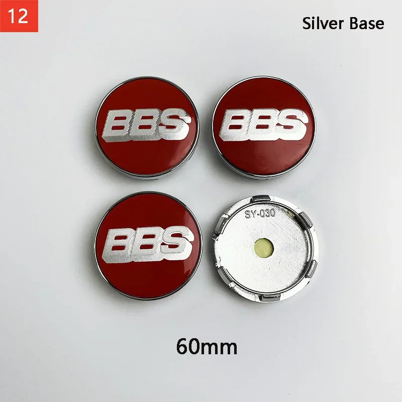 BBS Hub Center Cap Cover Set – Multiple Sizes