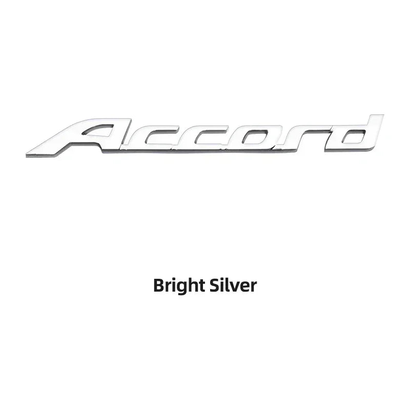 Honda Accord 3D Chrome Letter Badge Emblem