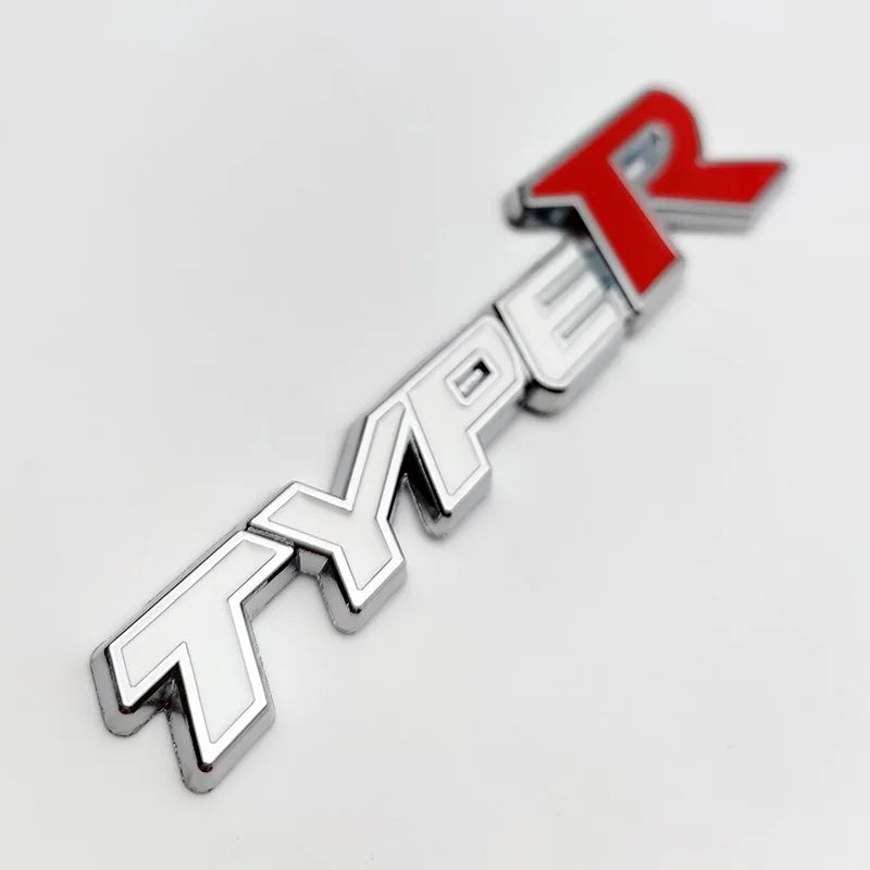 3D Metal Type S and Type R Emblem Badge