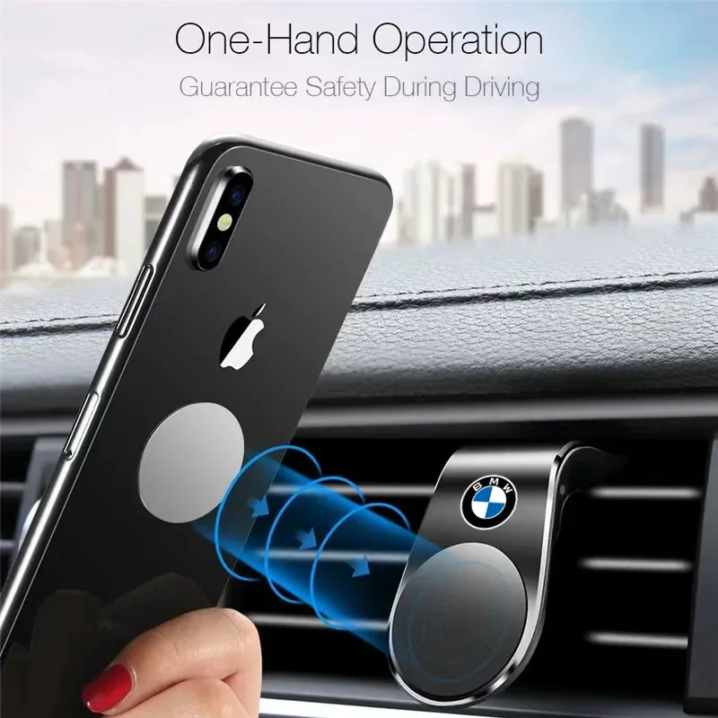 Magnetic Phone Holder in Car Phone Stand Clip Mount for BMW