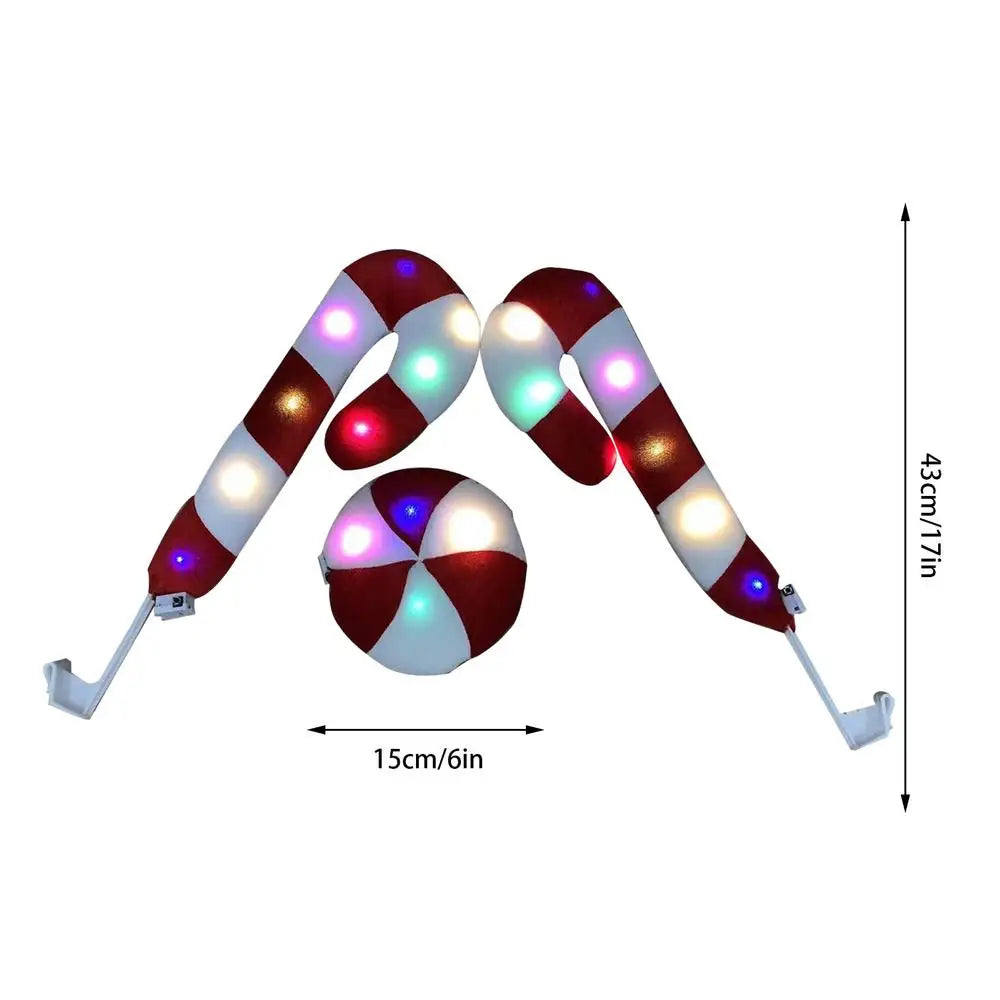 LED Glowing Antlers Christmas Car Decoration