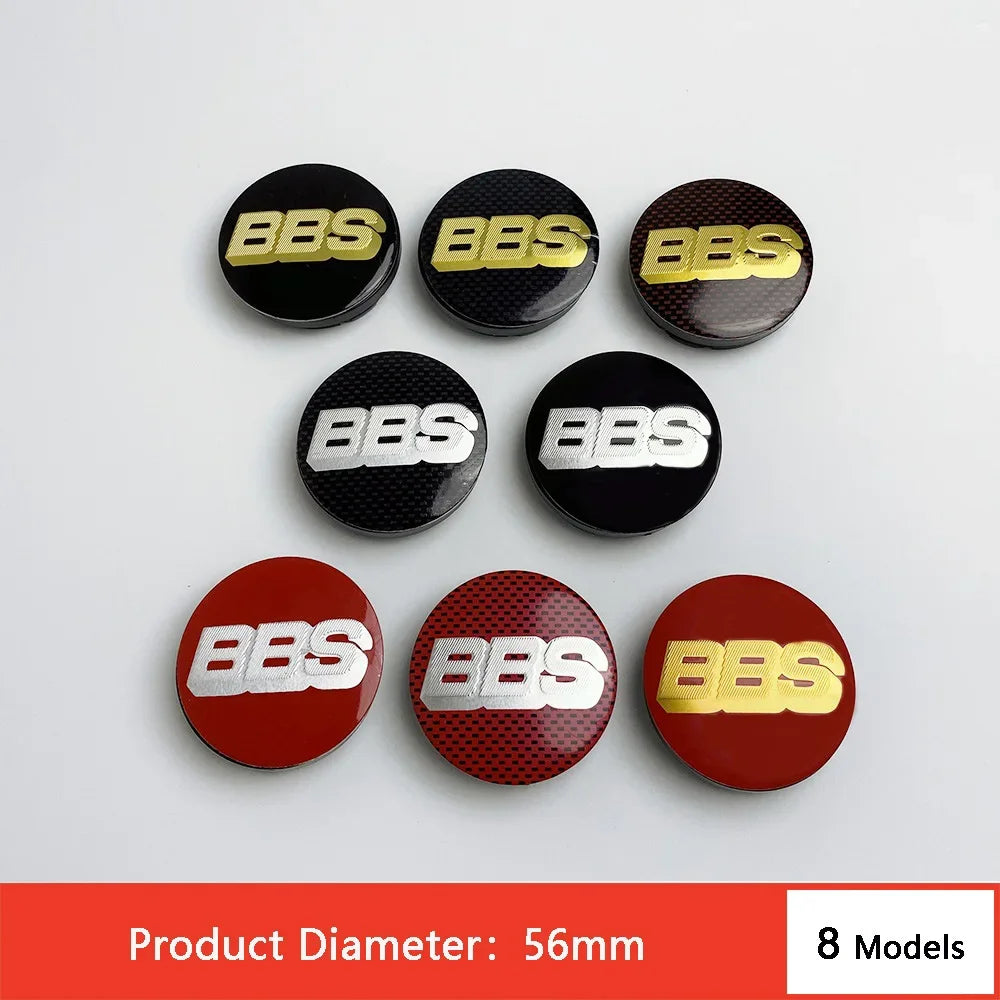 BBS Hub Center Cap Cover Set – Multiple Sizes