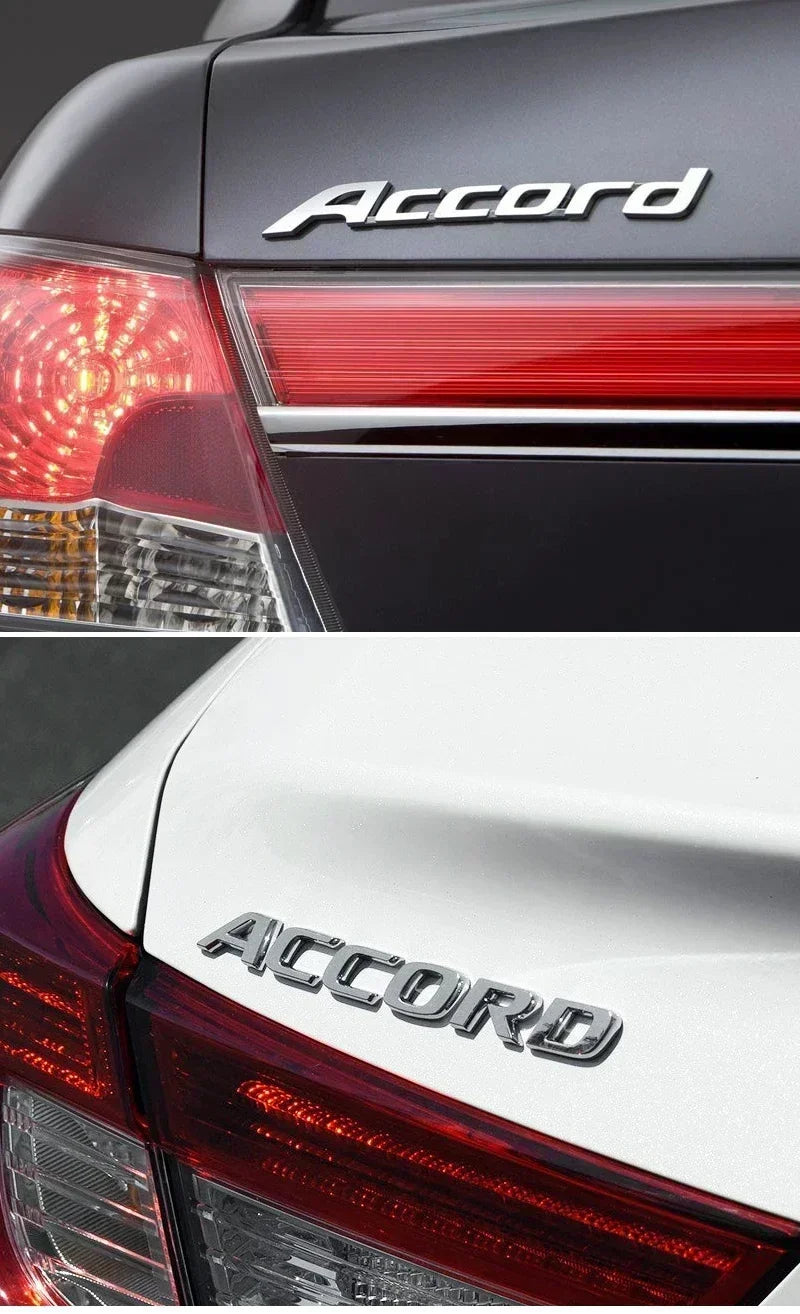 Honda Accord 3D Chrome Letter Badge Emblem