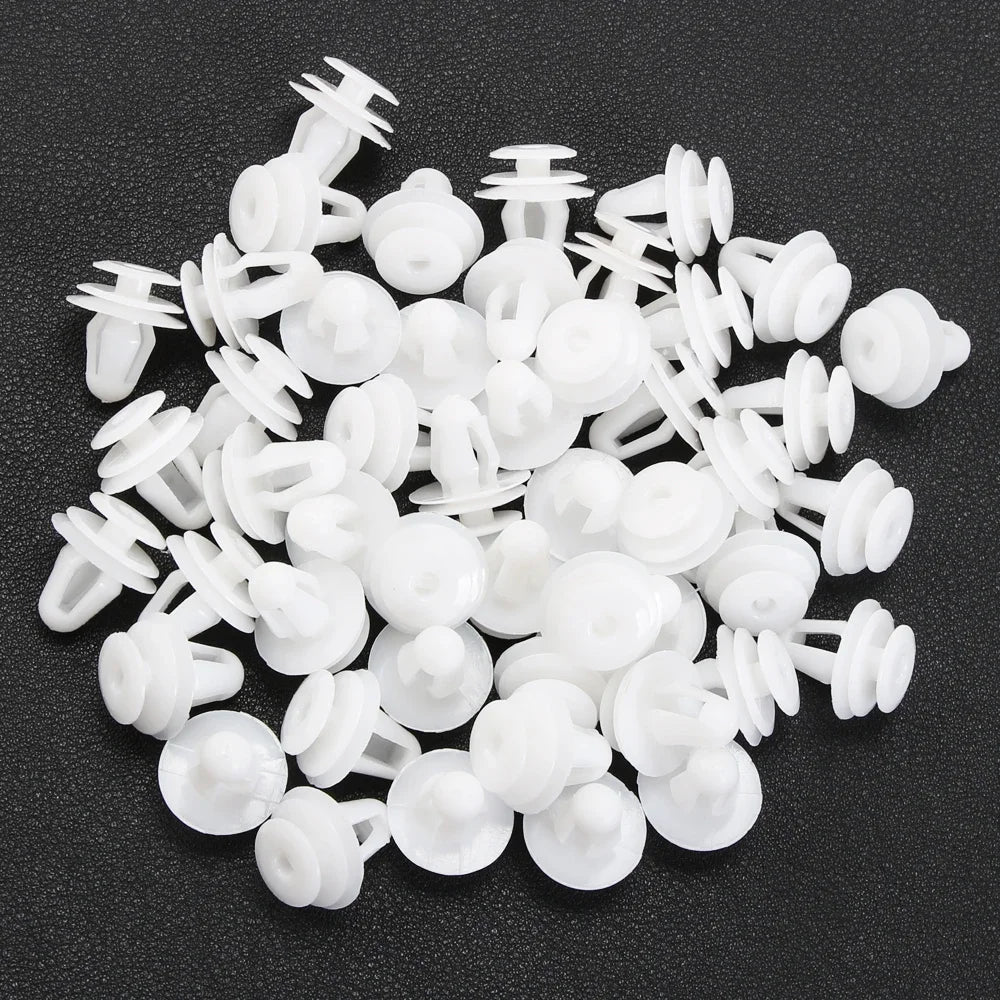 100pcs Auto Fastener Clip Kit with Plastic Fender Rivet Push Retainer Pins