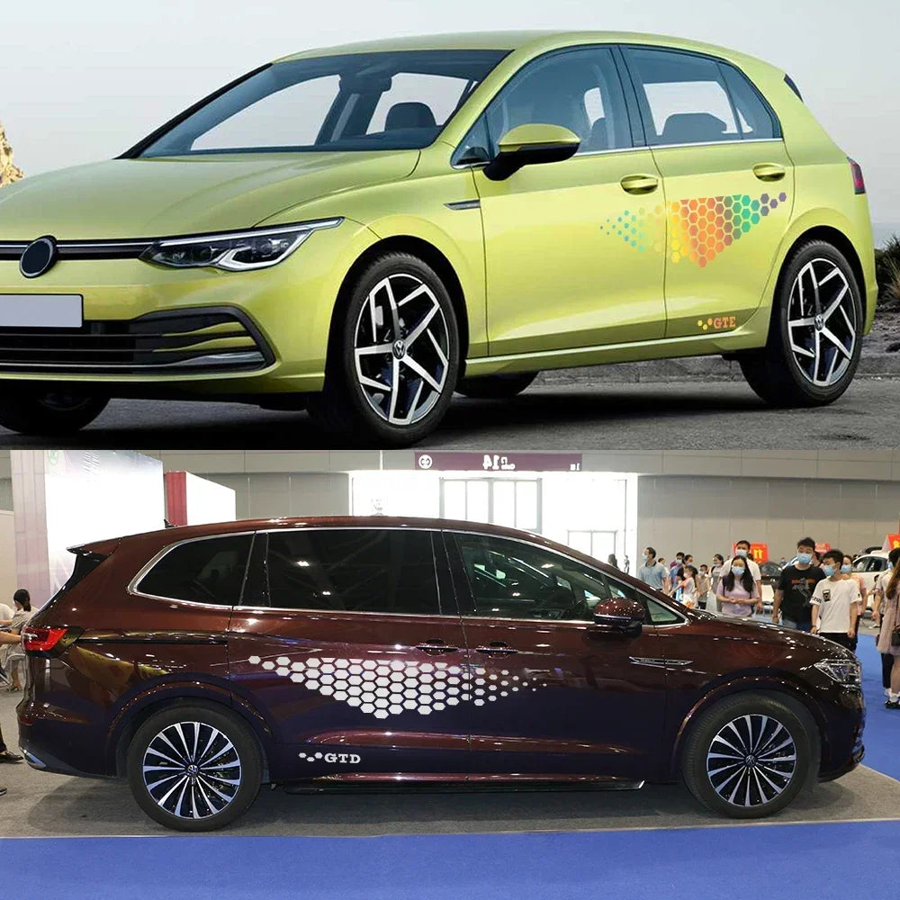 TCR Vinyl Side Decals for Volkswagen VW Golf & Polo Models