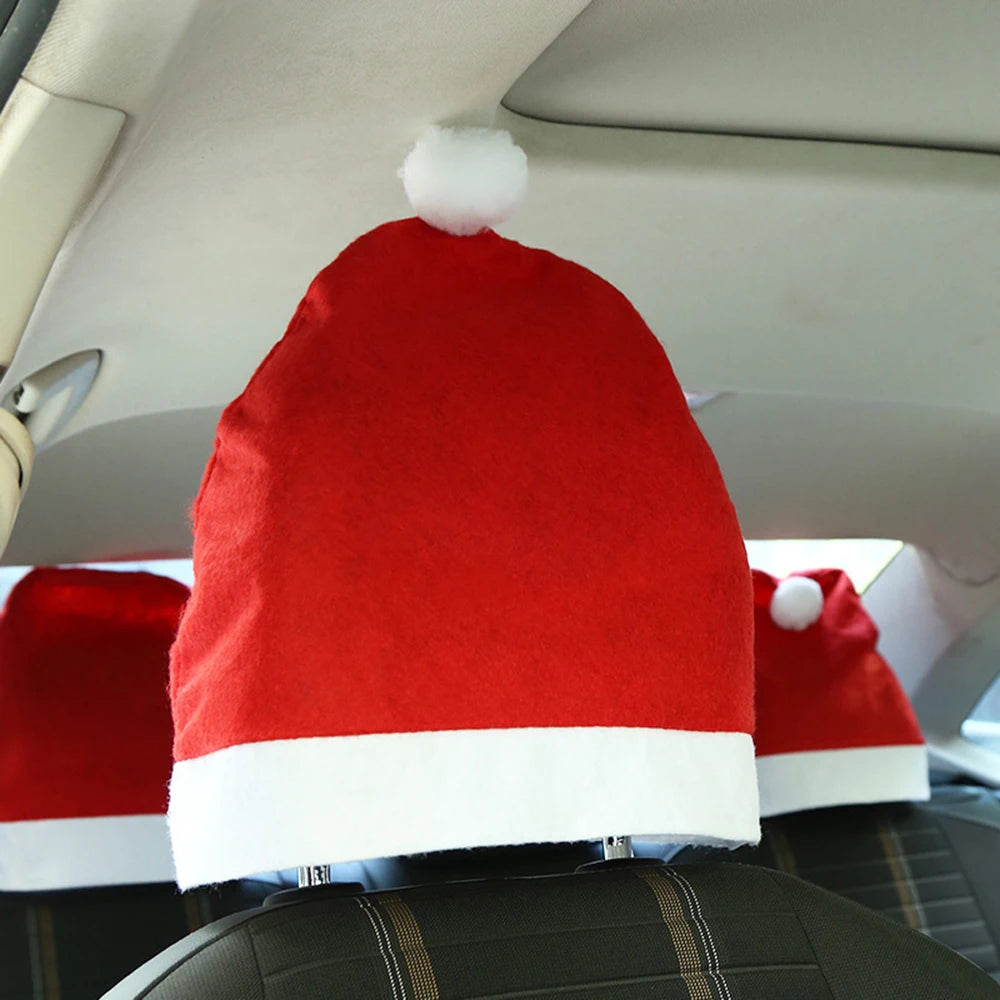 Christmas Headrest Seat cover 2/4Pcs