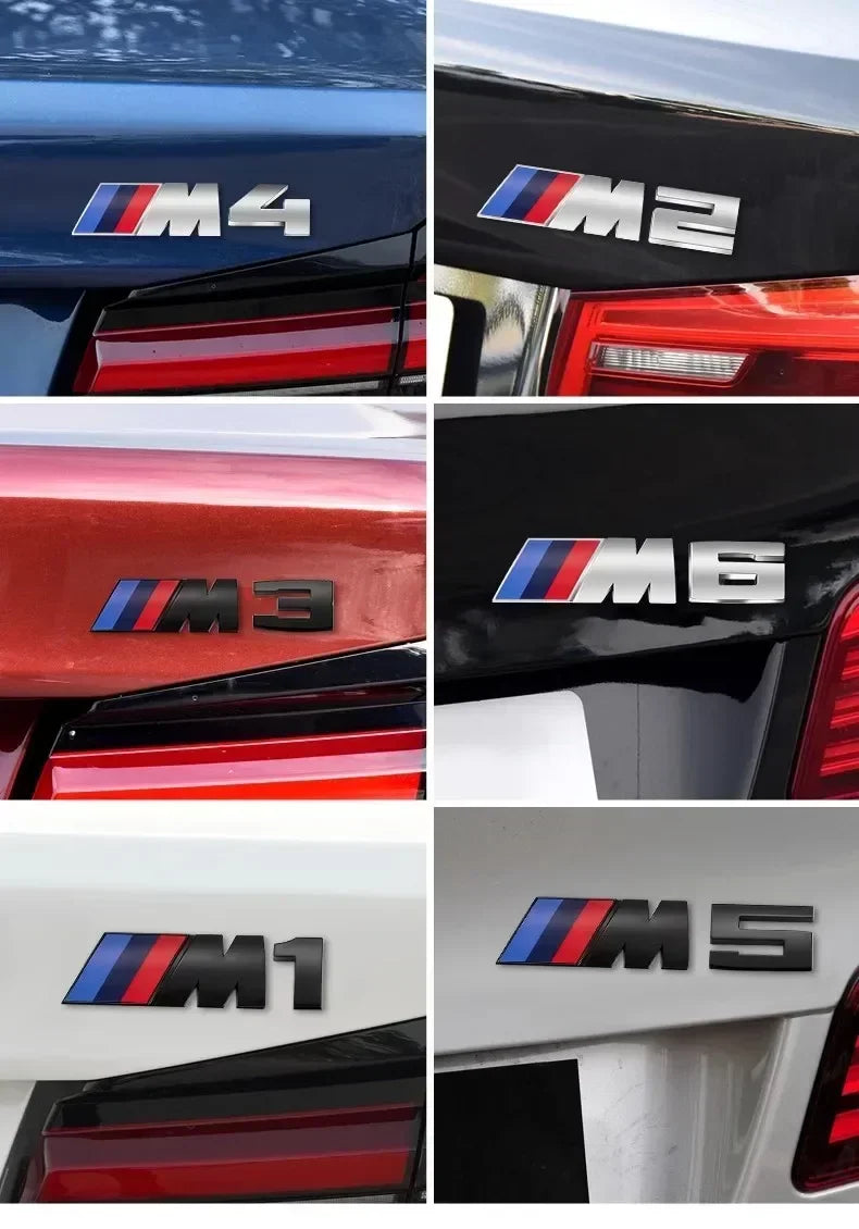 3D M Sport Emblem Badge – BMW M Series (M1 / M2 / M3 / M4 / M5 / M6 / M7)