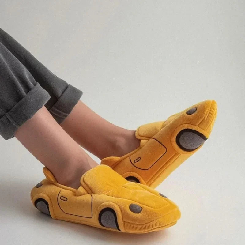 Car Plush Slippers Set UniSex
