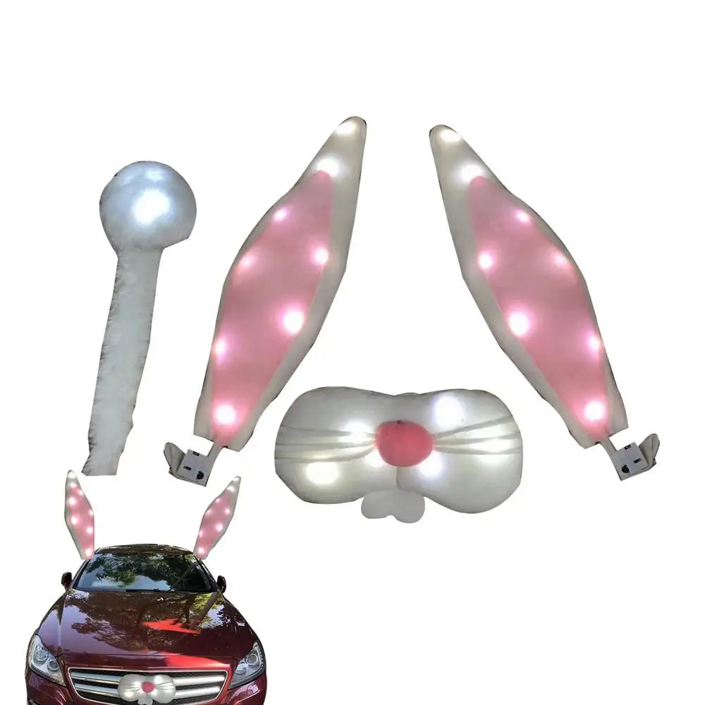 LED Glowing Antlers Christmas Car Decoration