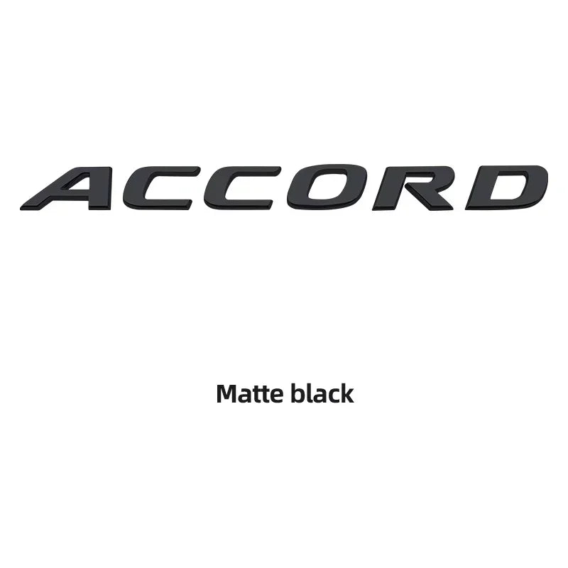 Honda Accord 3D Chrome Letter Badge Emblem