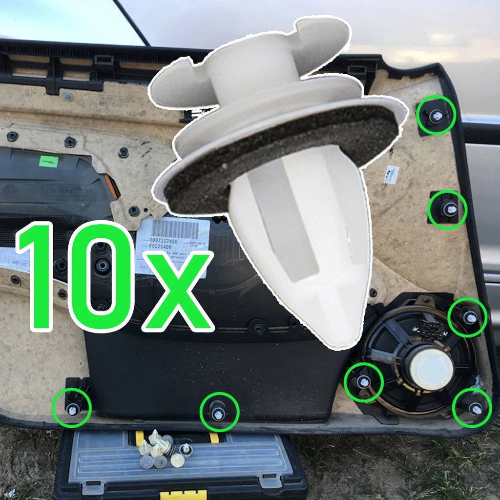 10 Pcs Anti Rattle Door Card Interior Panel Trim Clips For BMW