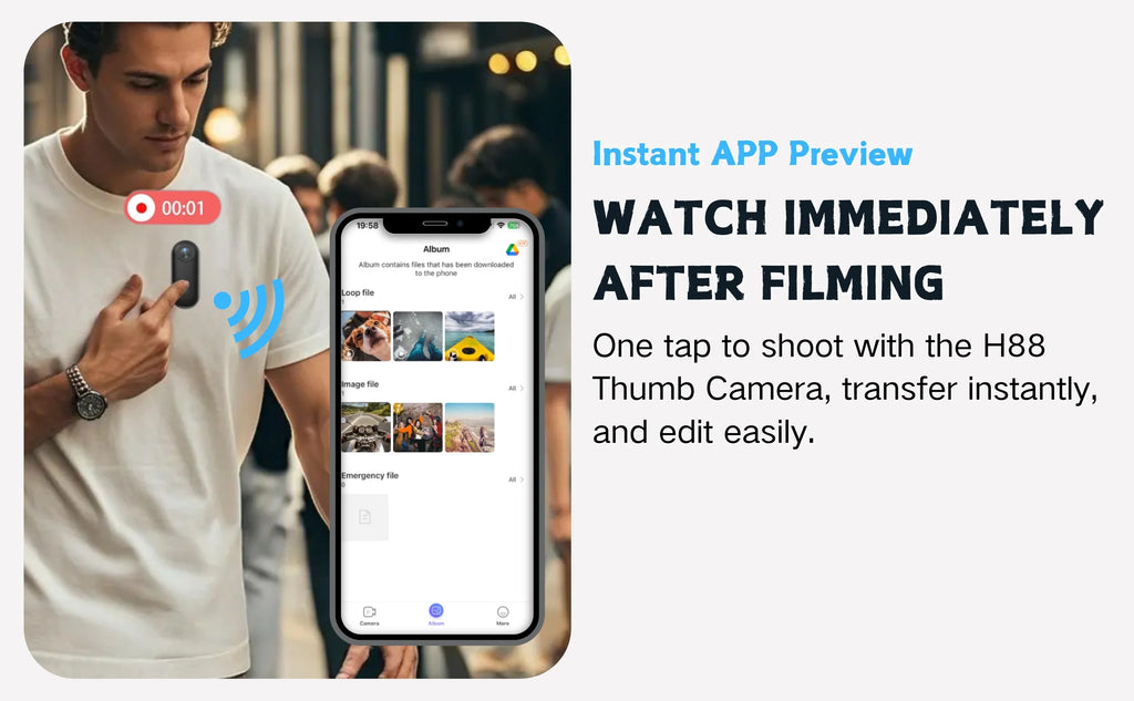 Mini 4K POV Body & Action Camera