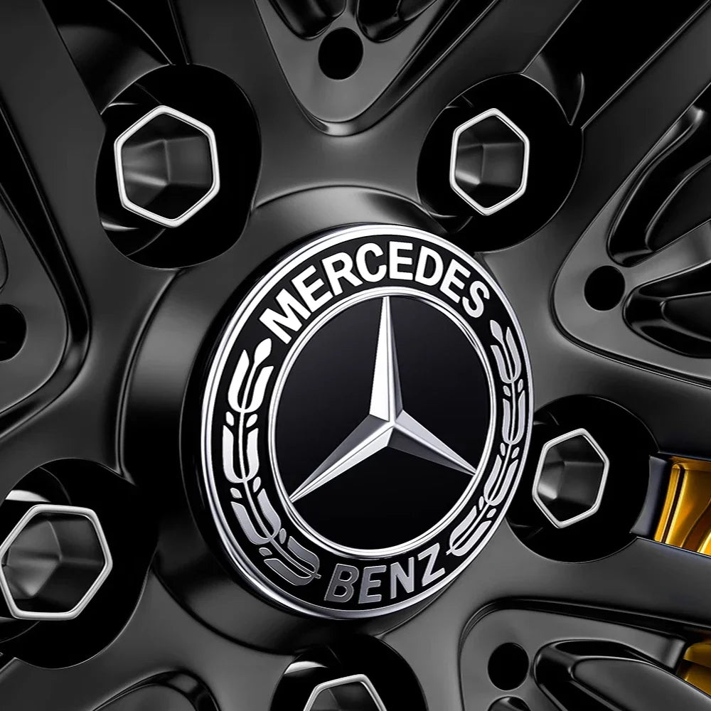 Mercedes-Benz 75mm Wheel Hub Center Cap Set (4-Piece)