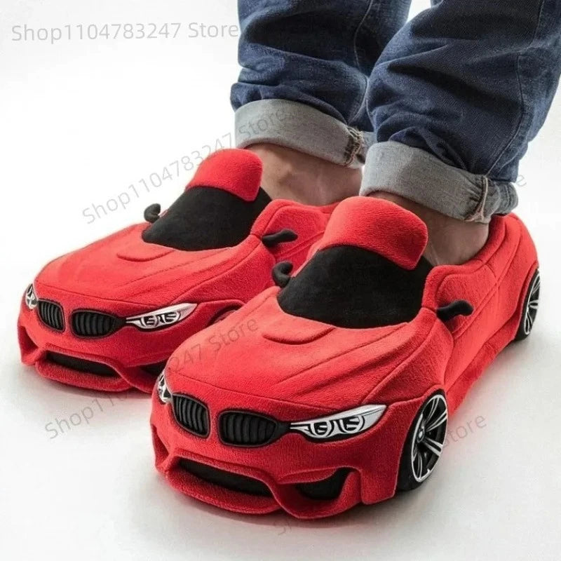 Car Plush Slippers Set UniSex