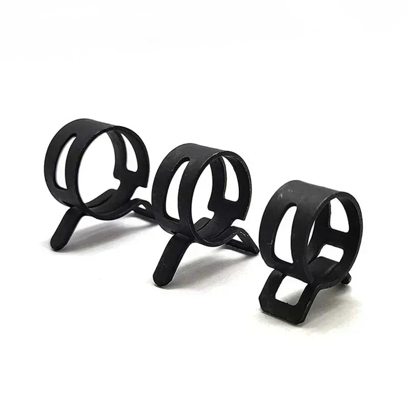 165-Piece Black Vacuum Spring Hose Clamp Kit (6-22mm) with Pliers