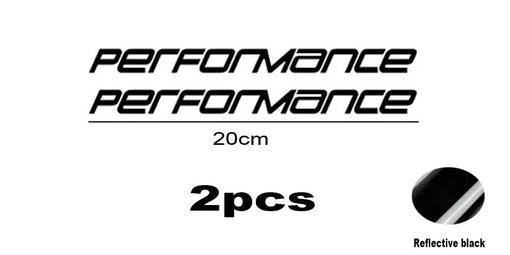 2pcs Performance Clubsport Stickers for Volkswagen Golf Series