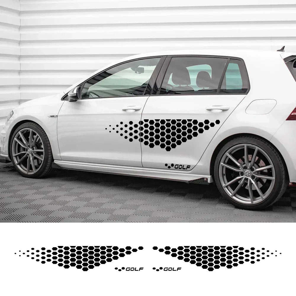 TCR Vinyl Side Decals for Volkswagen VW Golf & Polo Models