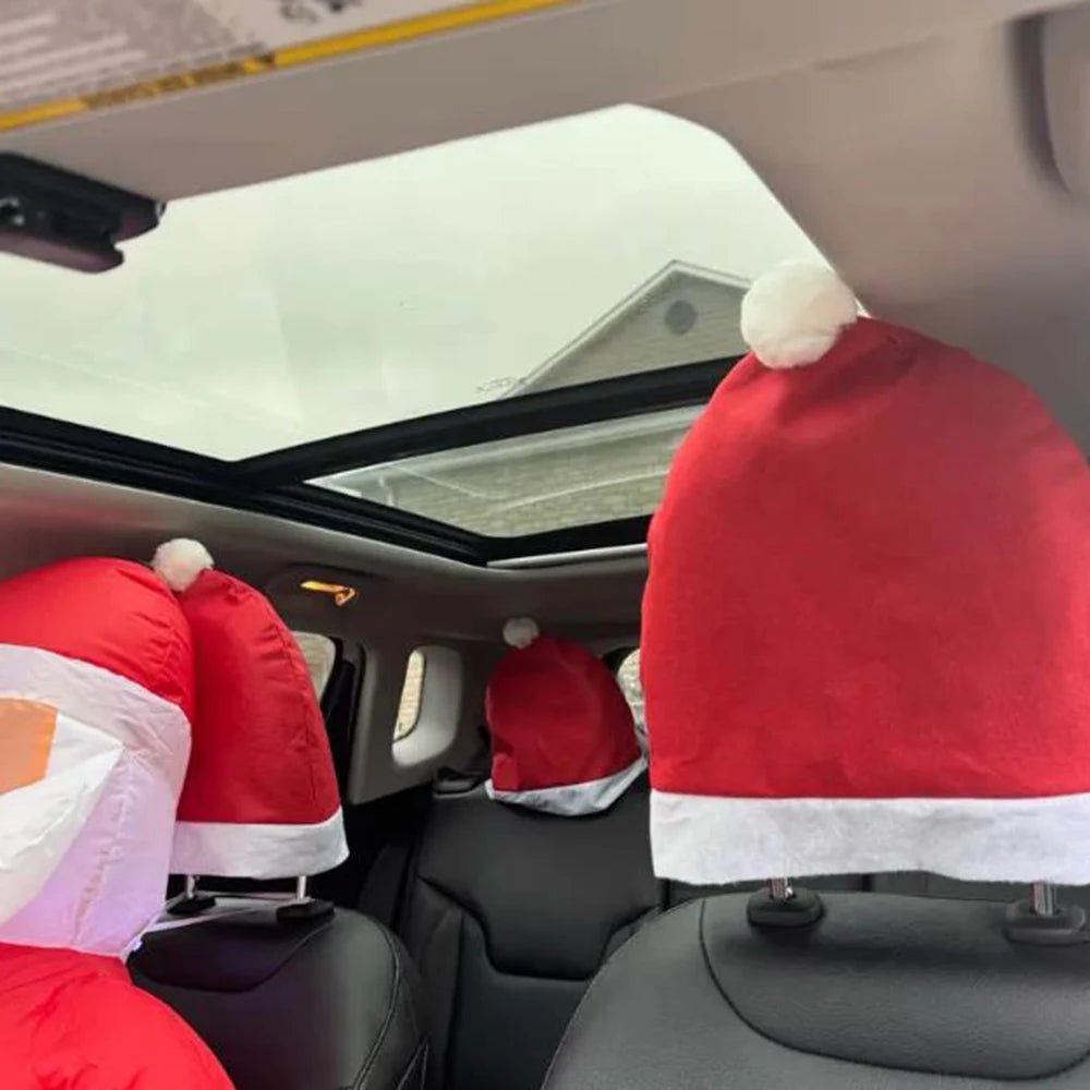 Christmas Headrest Seat cover 2/4Pcs