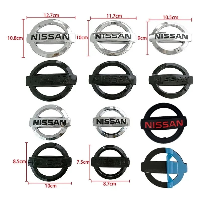 Durable ABS Front and Rear Emblem Badge Sticker for Nissan Models